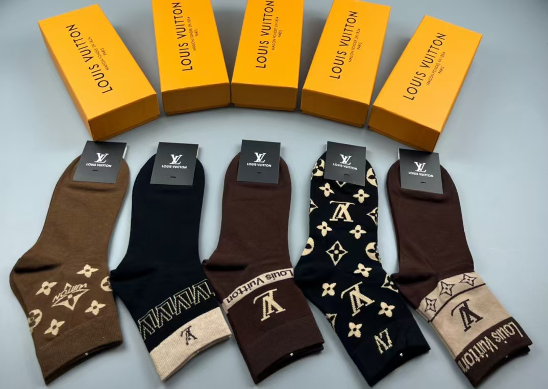 LV Socks(5 pairs)-380